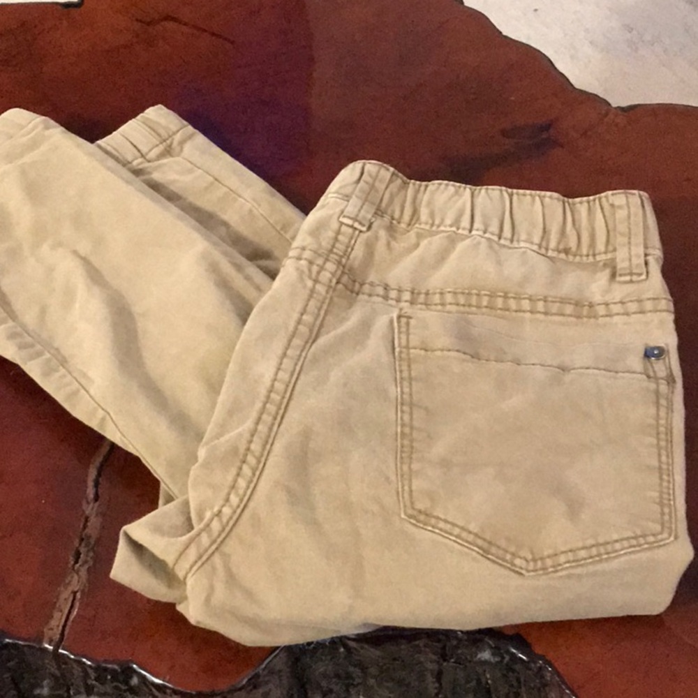 Khaki joggers.